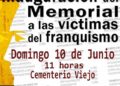 Inauguración del Memorial a las Víctimas del franquismo en Colmenar