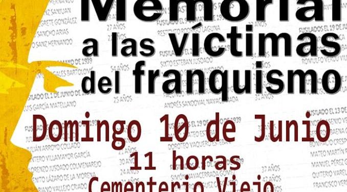 Inauguración del Memorial a las Víctimas del franquismo en Colmenar