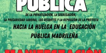 Manifestación 23 de febrero. Salvemos la educación pública.