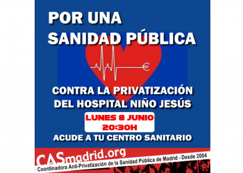 NUNCA MÁS NEGOCIO CON LA SANIDAD