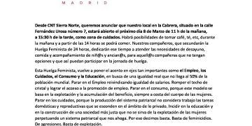 Espacio de cuidados 8M